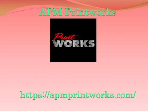 APM Printworks Offset Printing Services