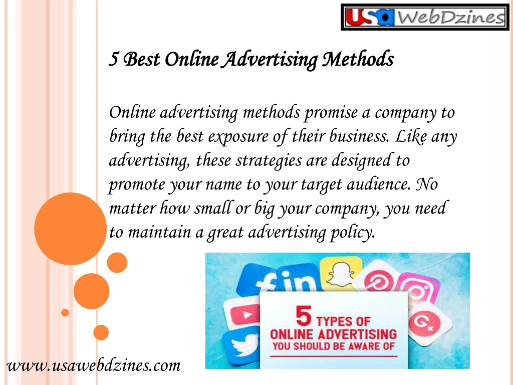 5 best online advertising methods 5 best online