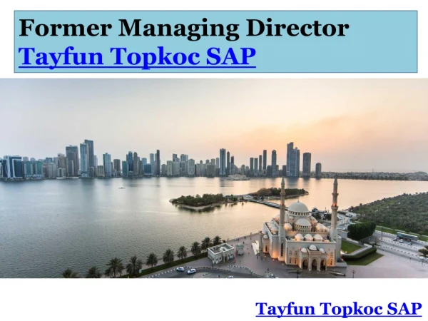 Tayfun Topkoc SAP Former Managing Director Joined Beeah Group