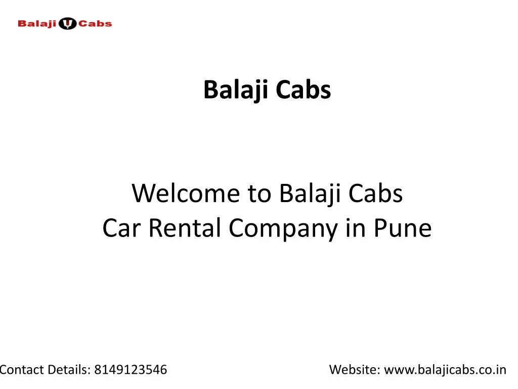balaji cabs welcome to balaji cabs car rental company in pune