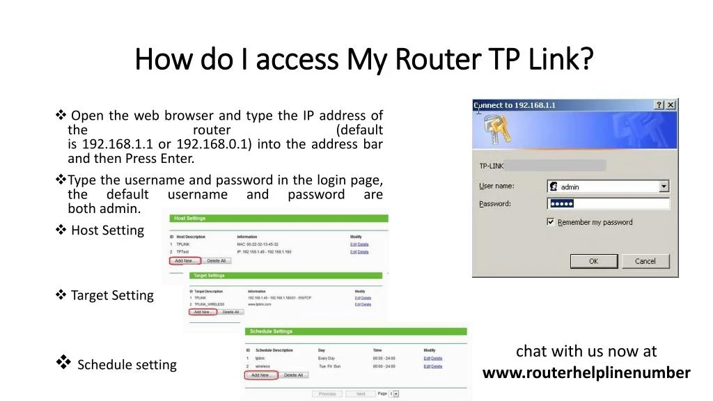 how do i access my router tp link