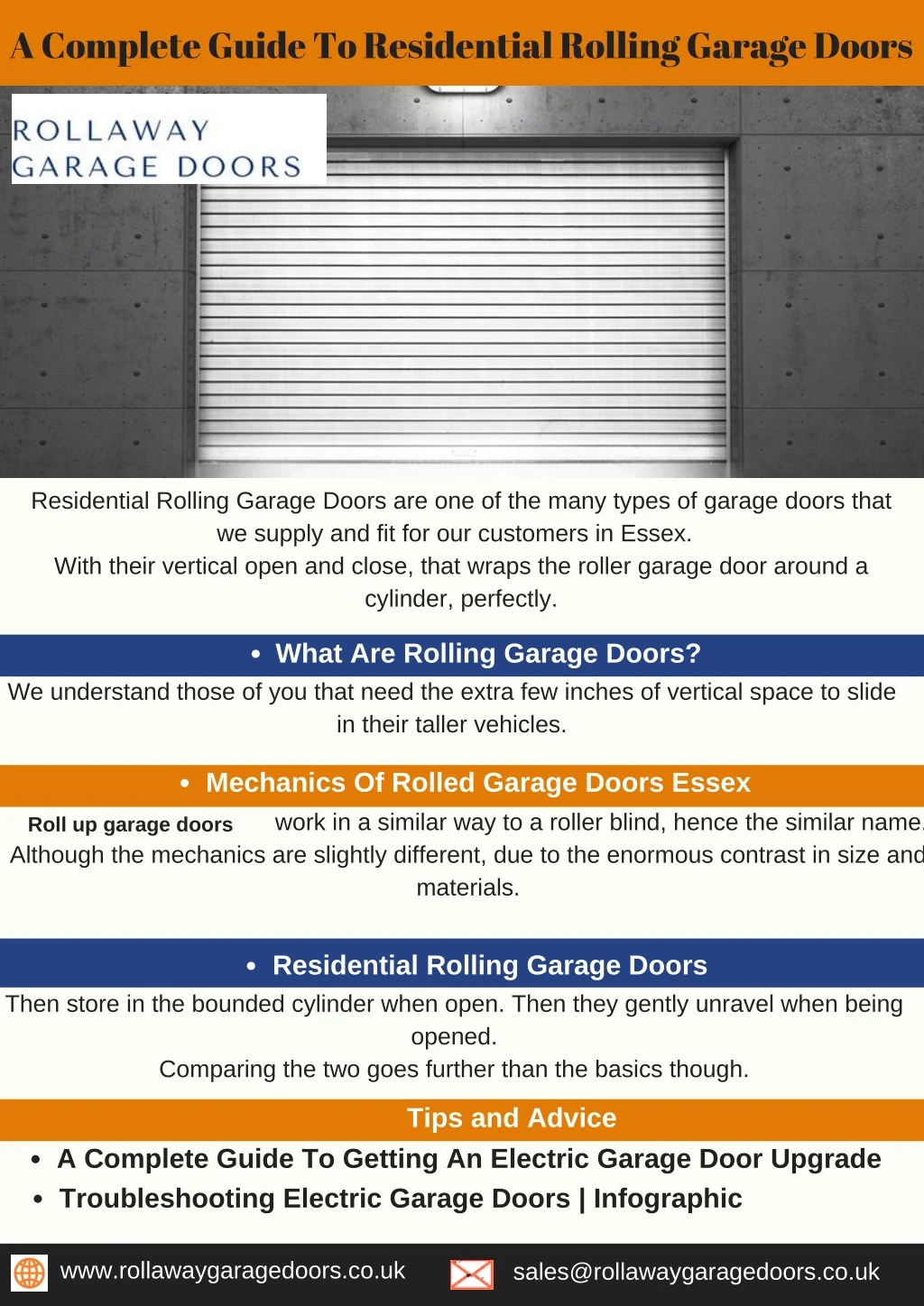a complete guide to residential rolling garage