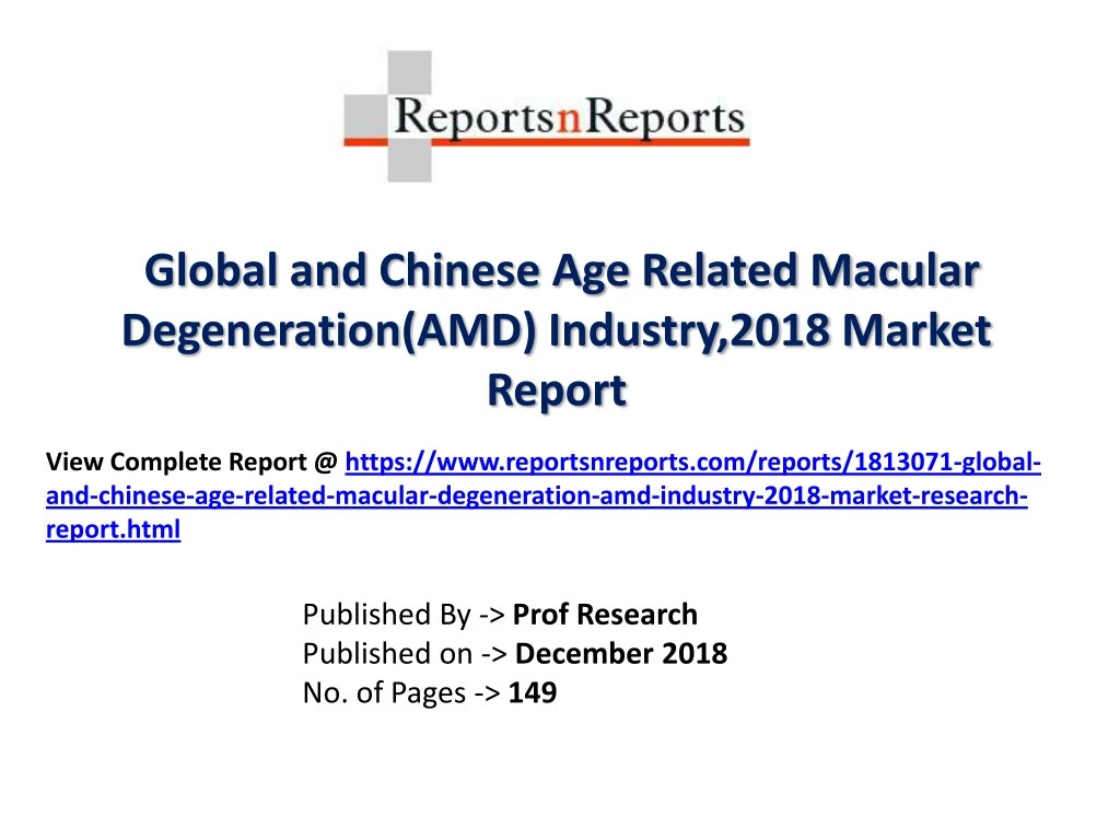 global and chinese age related macular