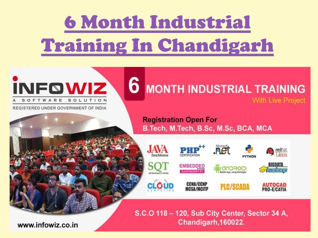 6 month industrial training in chandigarh