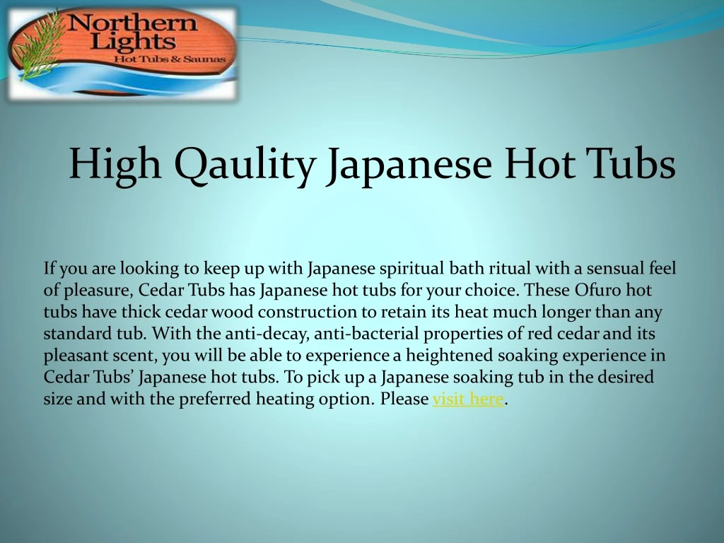 high qaulity japanese hot tubs