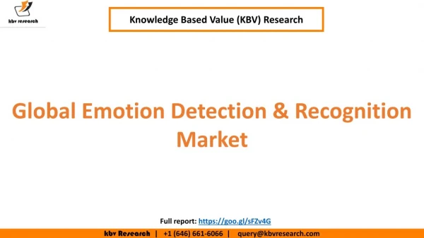 Global Emotion Detection & Recognition Market to reach $29.2 billion by 2022