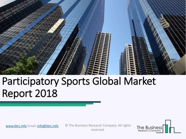 Participatory Sports Global Market Report 2018