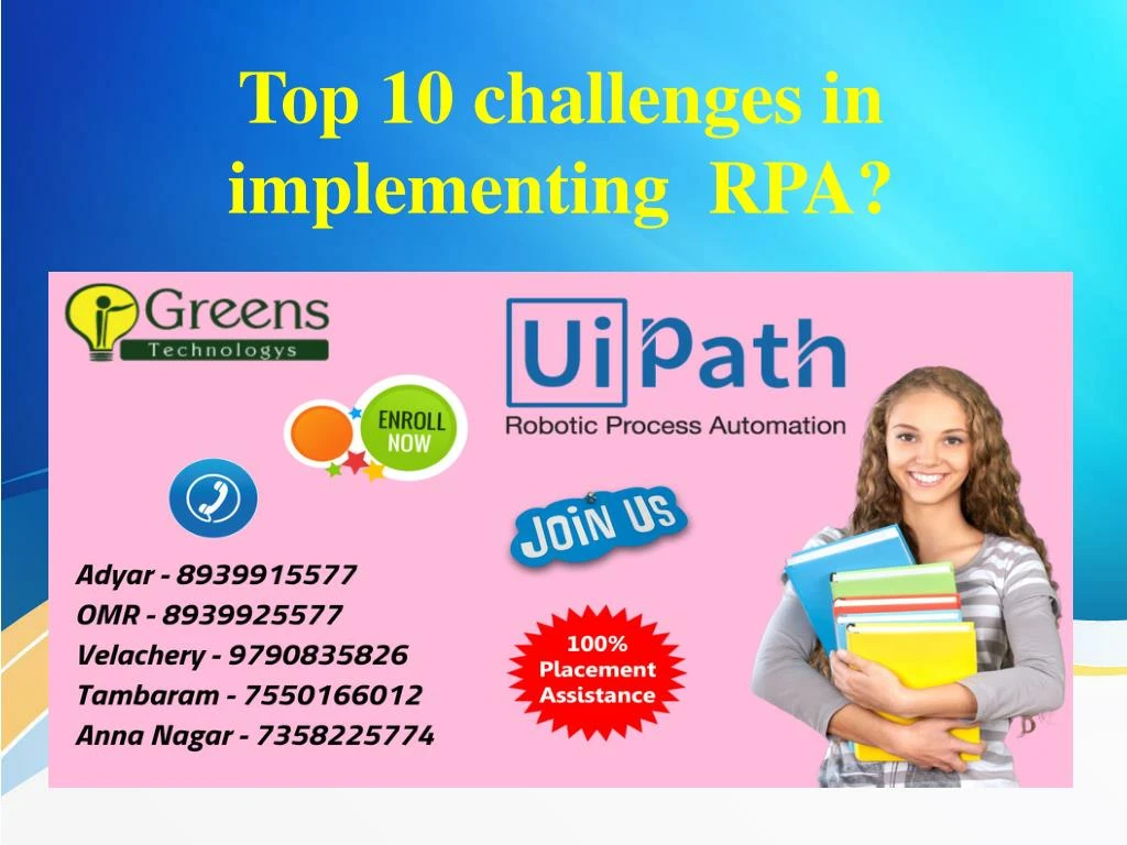 top 10 challenges in implementing rpa
