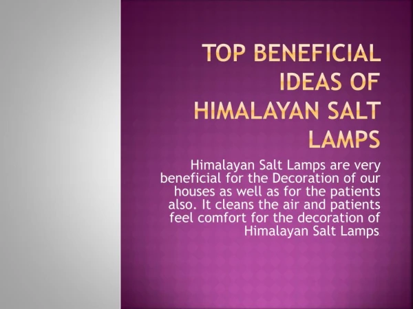 Top Beneficial Ideas of Himalayan Salt Lamps