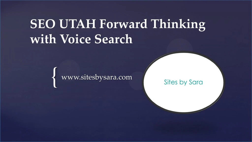 seo utah forward thinking with voice search