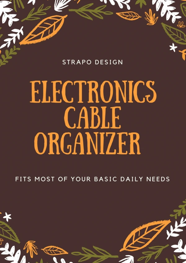 Electronics Cable Organizer