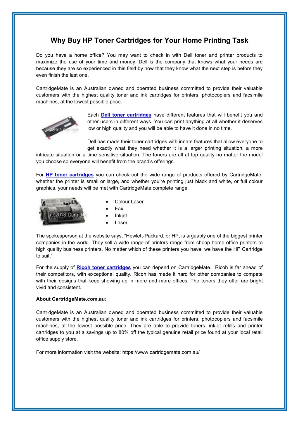 why buy hp toner cartridges for your home