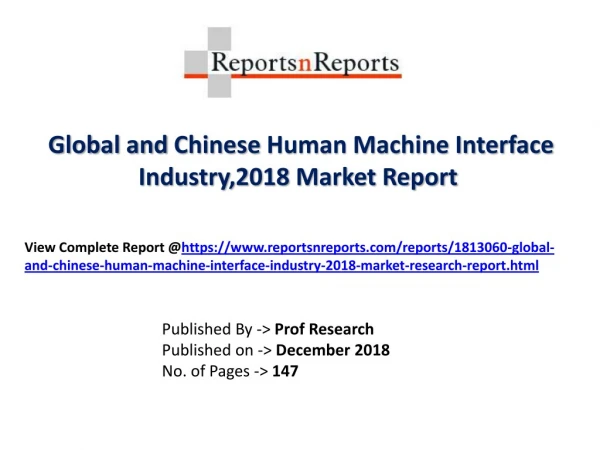 Human Machine Interface Market: Growth Factors, Applications Regional Analysis, Key Players and Forecasts by 2023