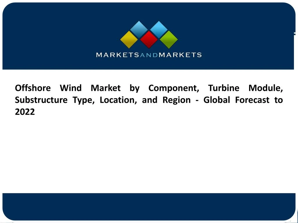 offshore wind market by component turbine module