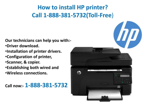 How to install HP printer? Call 1-888-381-5732(Toll-Free)