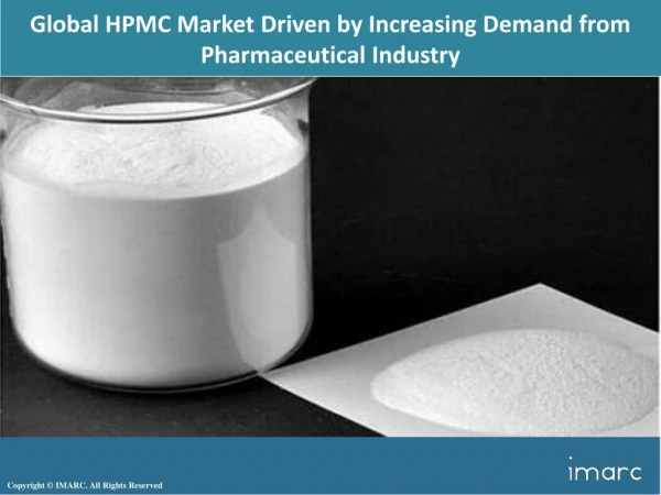 HPMC Market 2018: Region Wise Analysis of Top Key Players in Market, Trends, Growth, Overview and Forecast To 2023