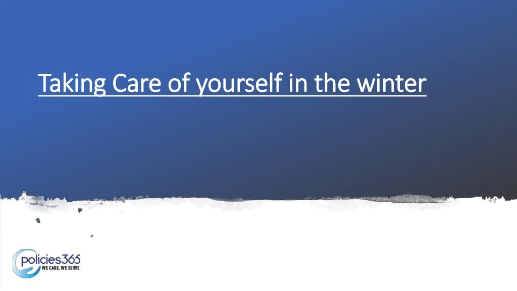 taking care of yourself in the winter