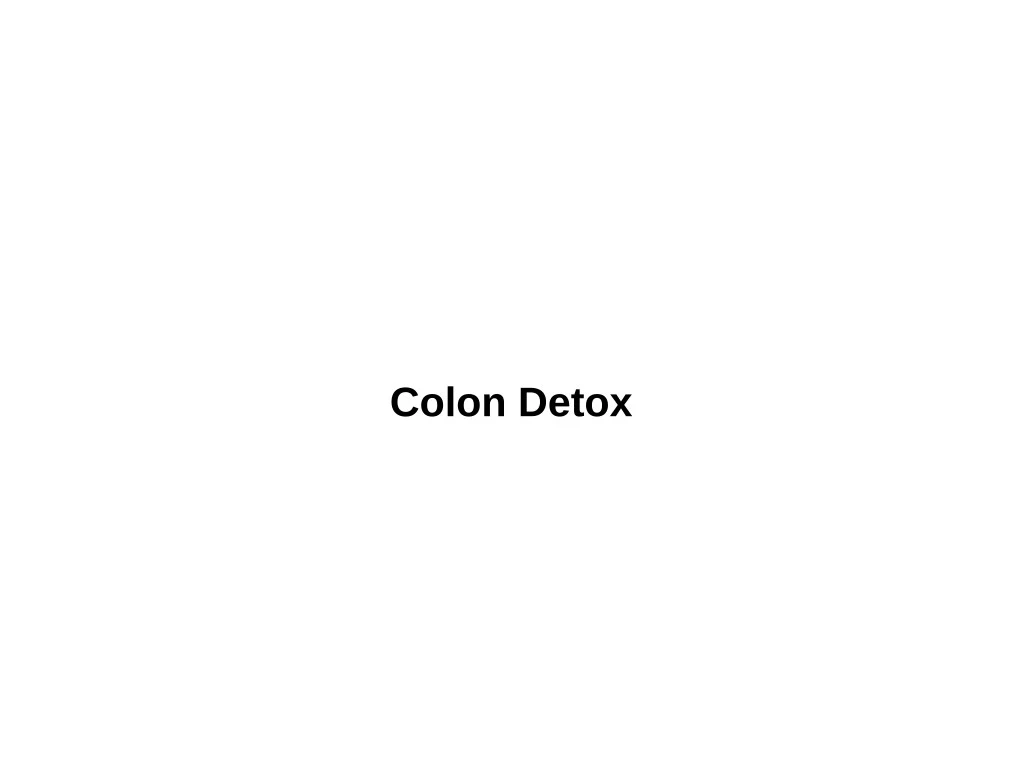 colon detox