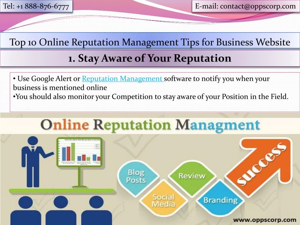 top 10 online reputation management tips for business website