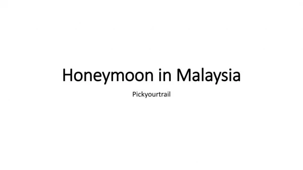 Malaysia Honeymoon Package | Malaysia Tour Packages From Chennai