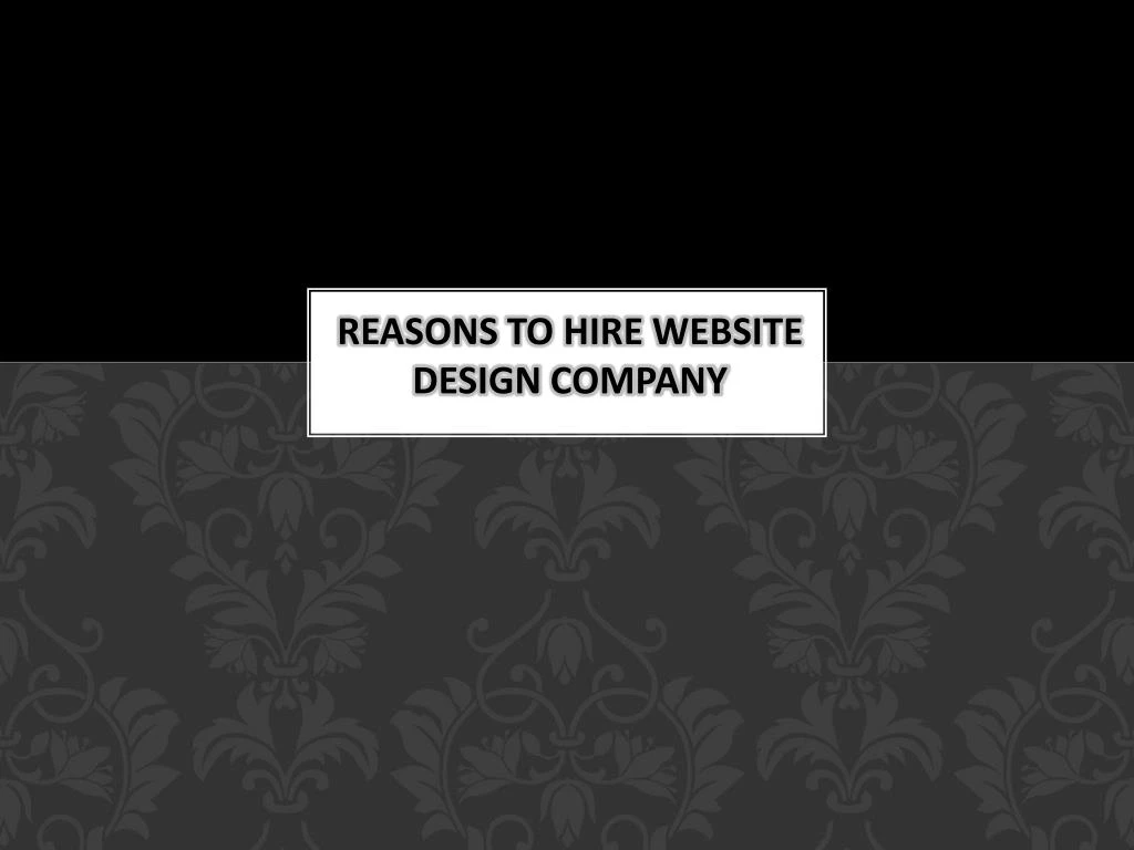reasons to hire website design company