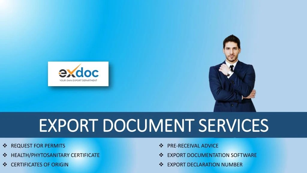 export document services