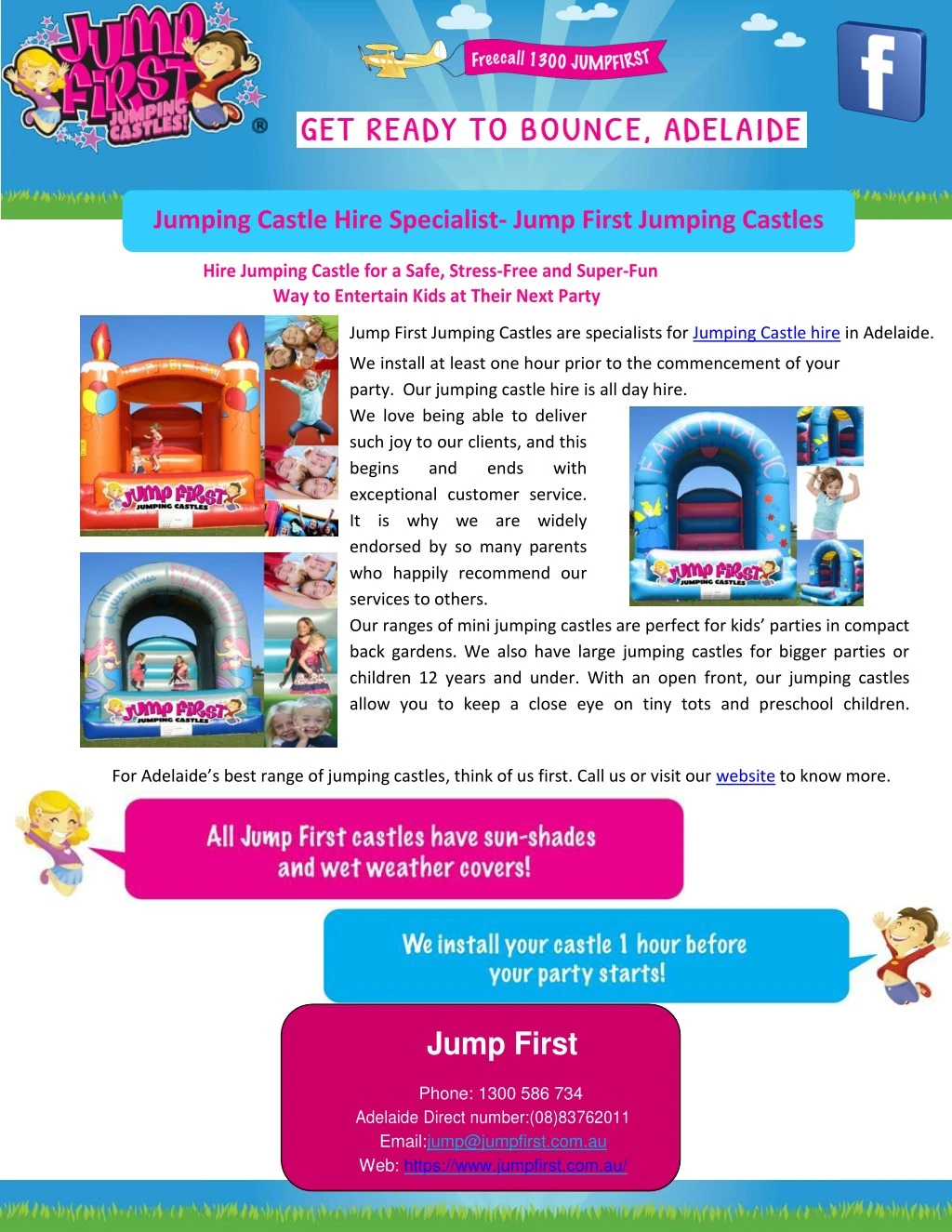 jumping castle hire specialist jump first jumping