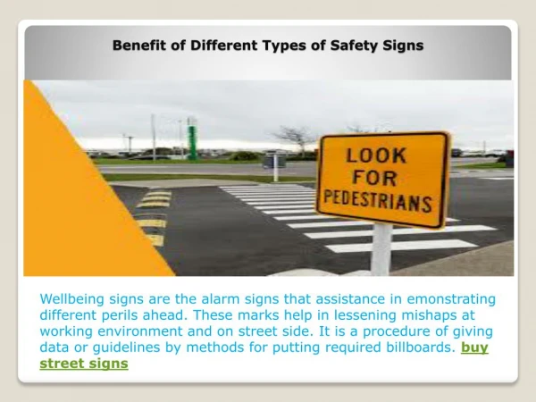 Benefit of Different Types of Safety Signs