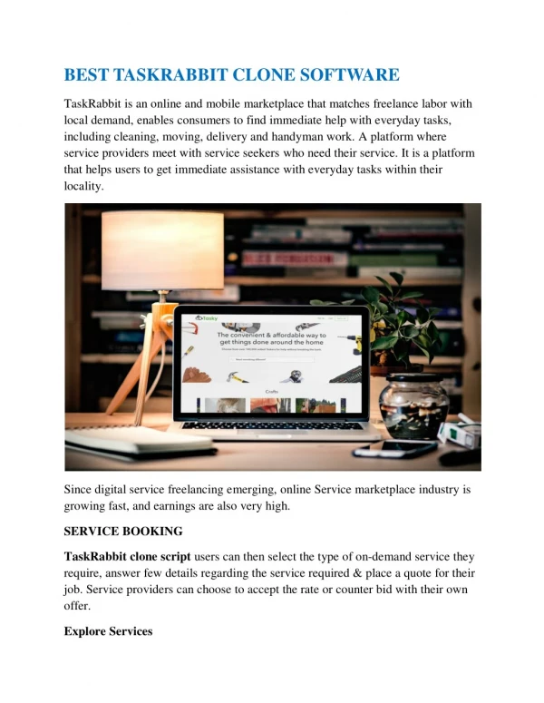Best TaskRabbit Clone software