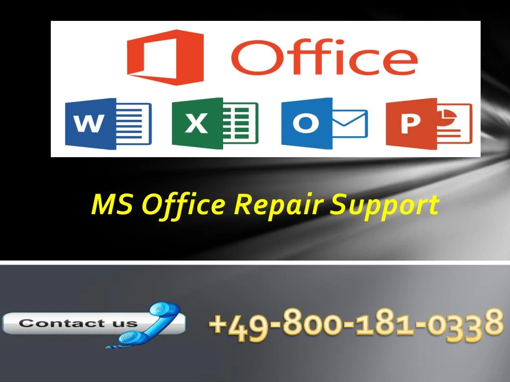 ms office repair support