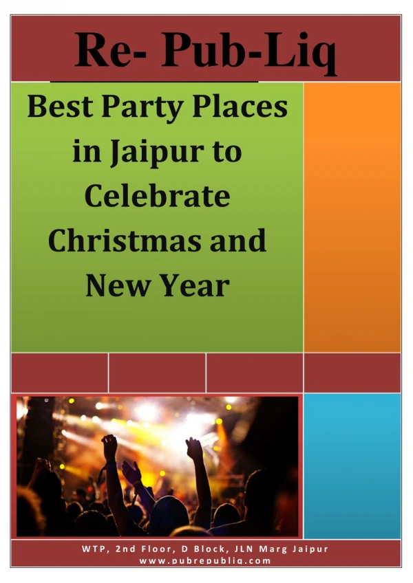 Best Party Places in Jaipur
