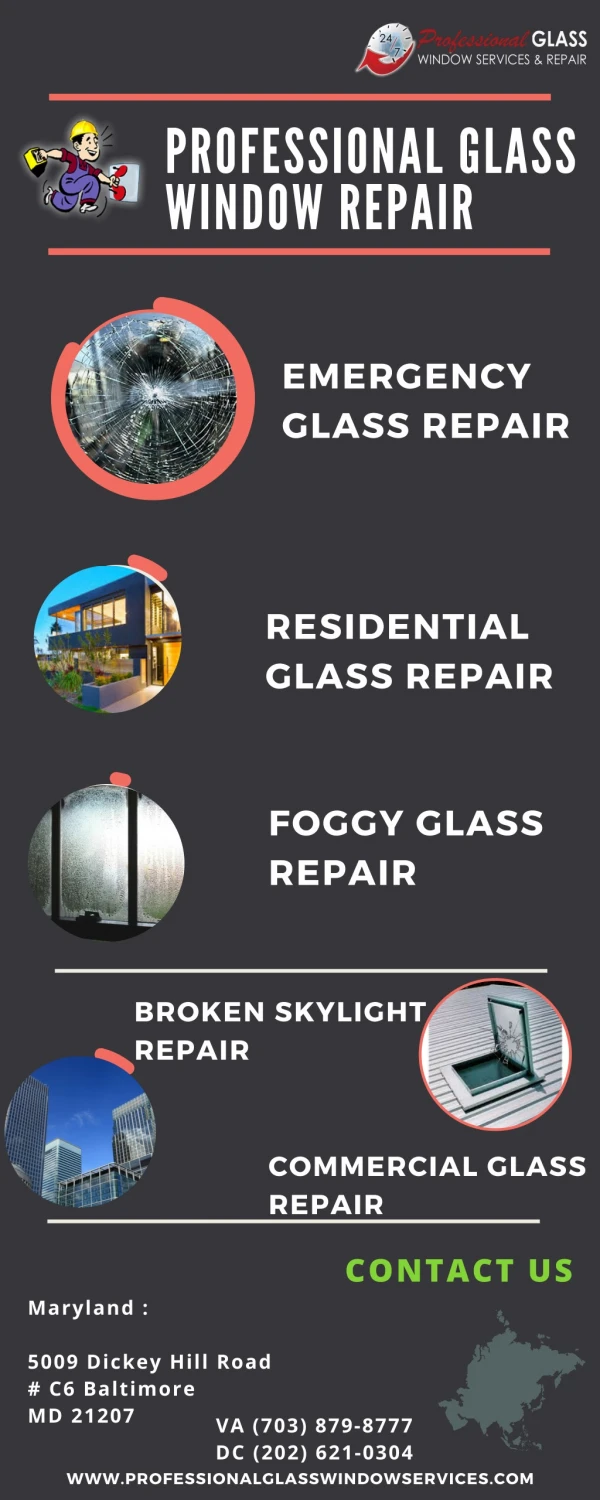 Need Emergency Broken Glass Repair Service in Rockville MD | Call on (703) 879-8777