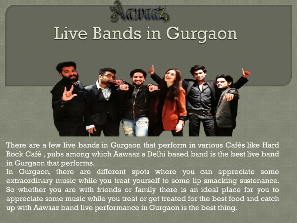 Live Bands in Gurgaon