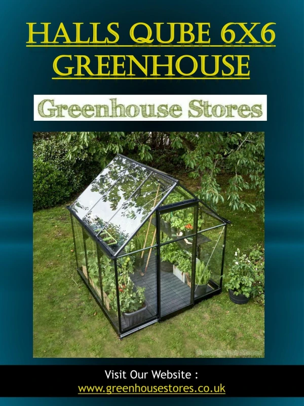 Halls Qube 6x6 Greenhouse