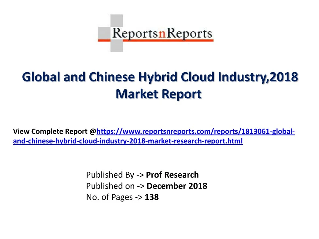 global and chinese hybrid cloud industry 2018