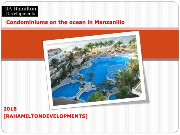 Condominiums on the ocean in Manzanillo