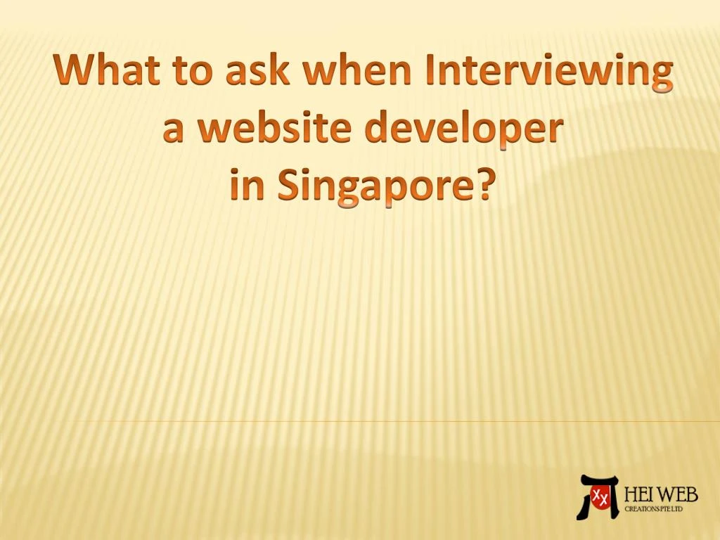 what to ask when interviewing a website developer in singapore