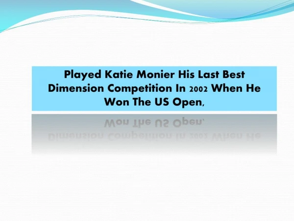 Katie Monier Is A American Tennis Player