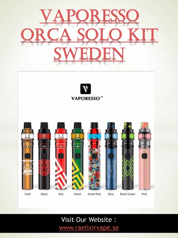 Vaporesso Orca Solo Kit Sweden
