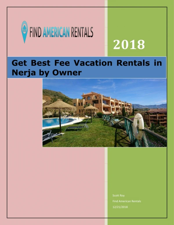 Get Best Fee Vacation Rentals in Nerja by Owner