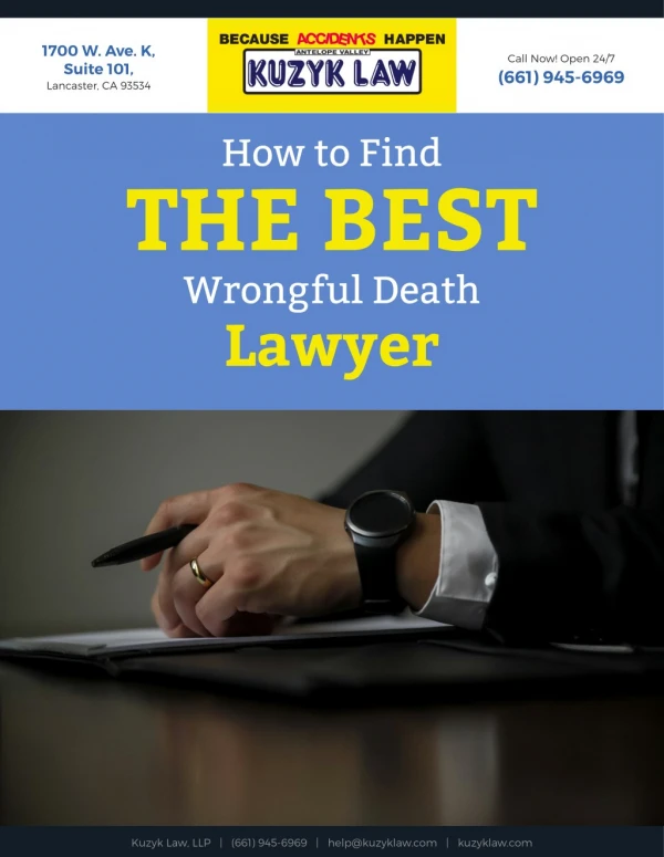 How to Find The Best Wrongful Death Lawyer