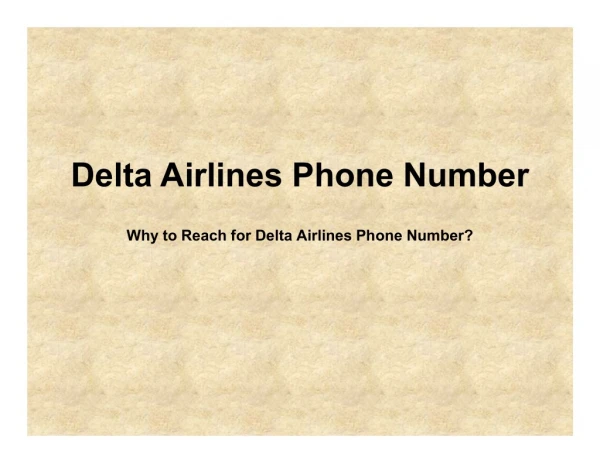 To Know the Best Air Fares, Call Delta Airlines Phone Number