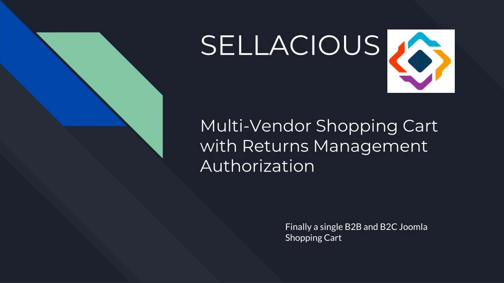 sellacious multi vendor shopping cart with returns management authorization