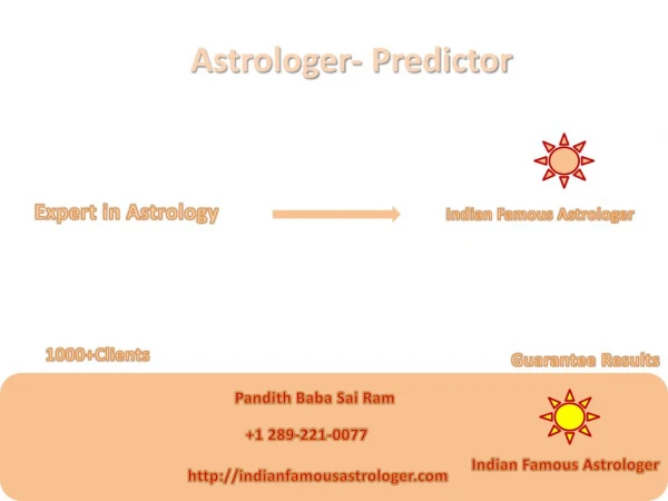 Indian Famous Astrologer –Job &Business Problem