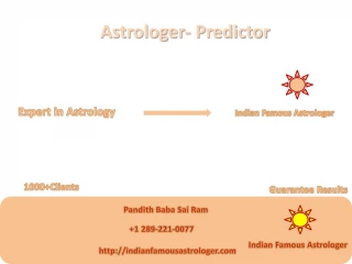 Indian Famous Astrologer –Job &Business Problem - slide 1