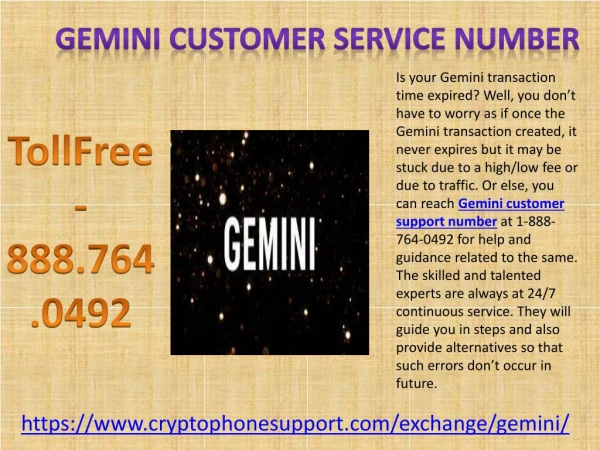 Gemini account support customer phone number