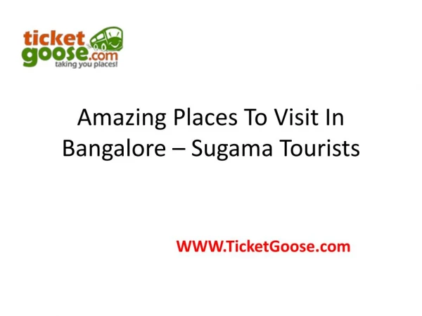 Places Visit in Bangalore- Suguma Travels
