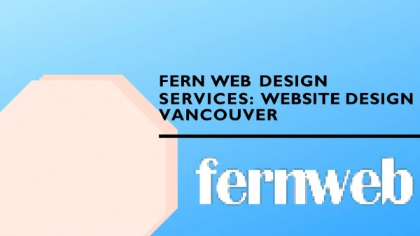 Fernweb Search Engine Optimization Services In Vancouver