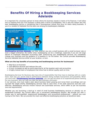 Bookkeeping Services Adelaide - slide 1