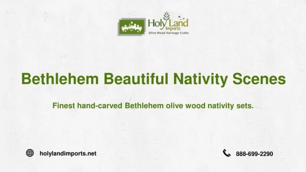 Buy Beautiful Bethlehem Nativity Scenes At Best Price